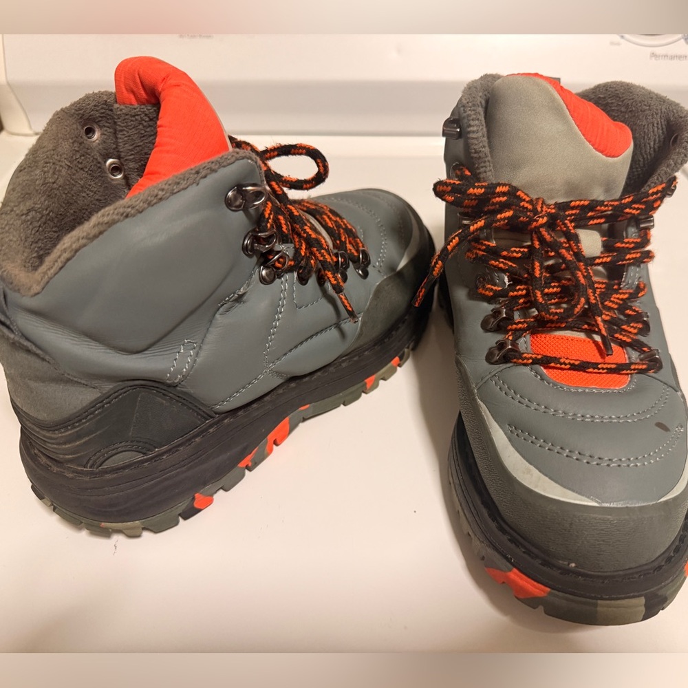 Zara Kids Gray and Orange Boots